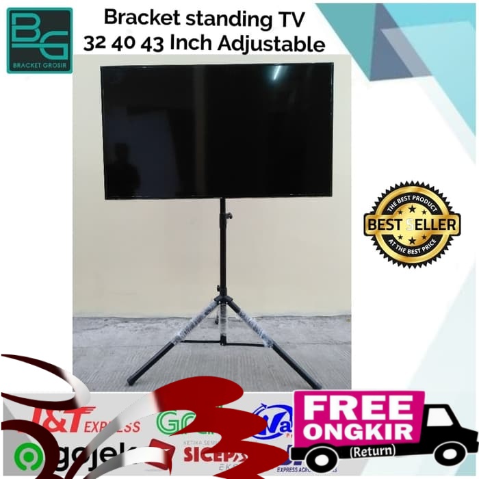 BRACKET STANDING TV 32 40 43 INCH ADJUSTABLE