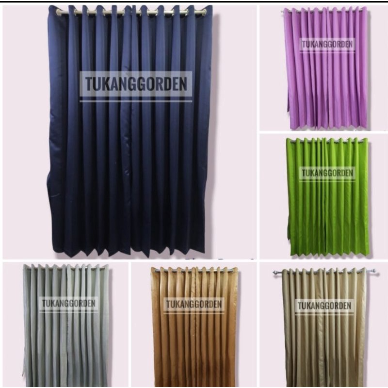 Gorden Jendela Polos / Gorden Blackout Polos/Gorden Polos / Gorden Jendela Minimalis / Gorden Pintu 