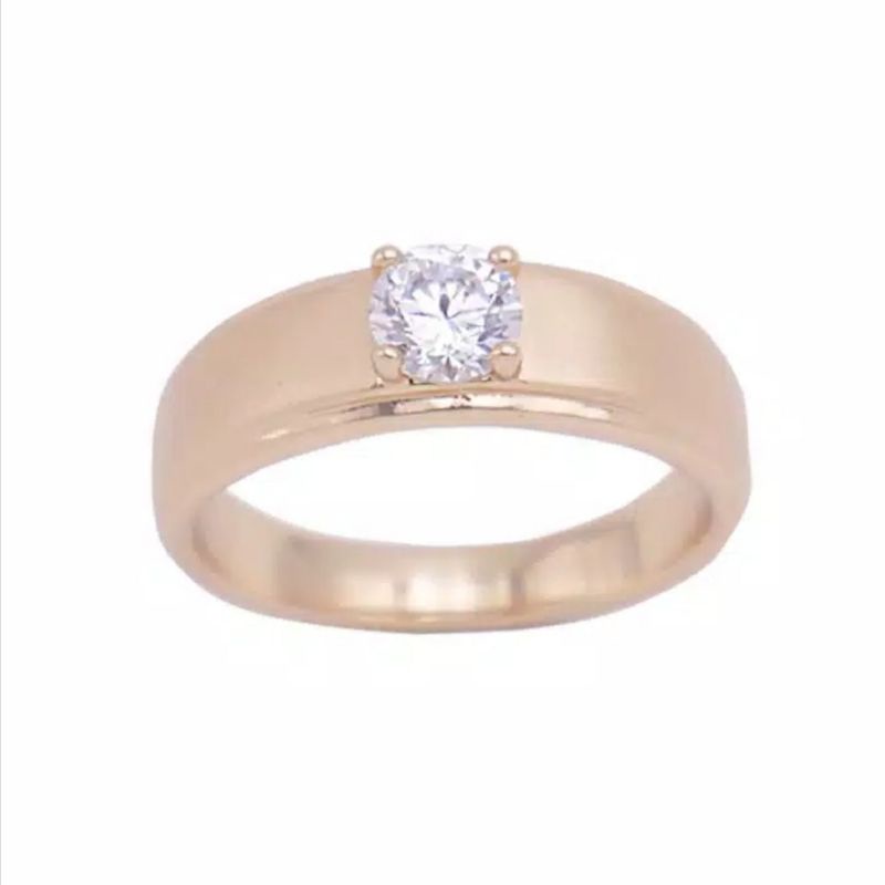 Cincin Xuping Premium Pasir kuning/Cincin Xuping Wanita/Cincin Korea/Cincin Anti Karat/AGAM AKSESORIS