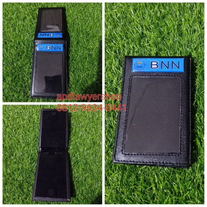 

Hot Sale Name Tag Id Card Tempat Kartu Bnn Hitam Dof Kulit 2 Sisi Magnet Terbatas
