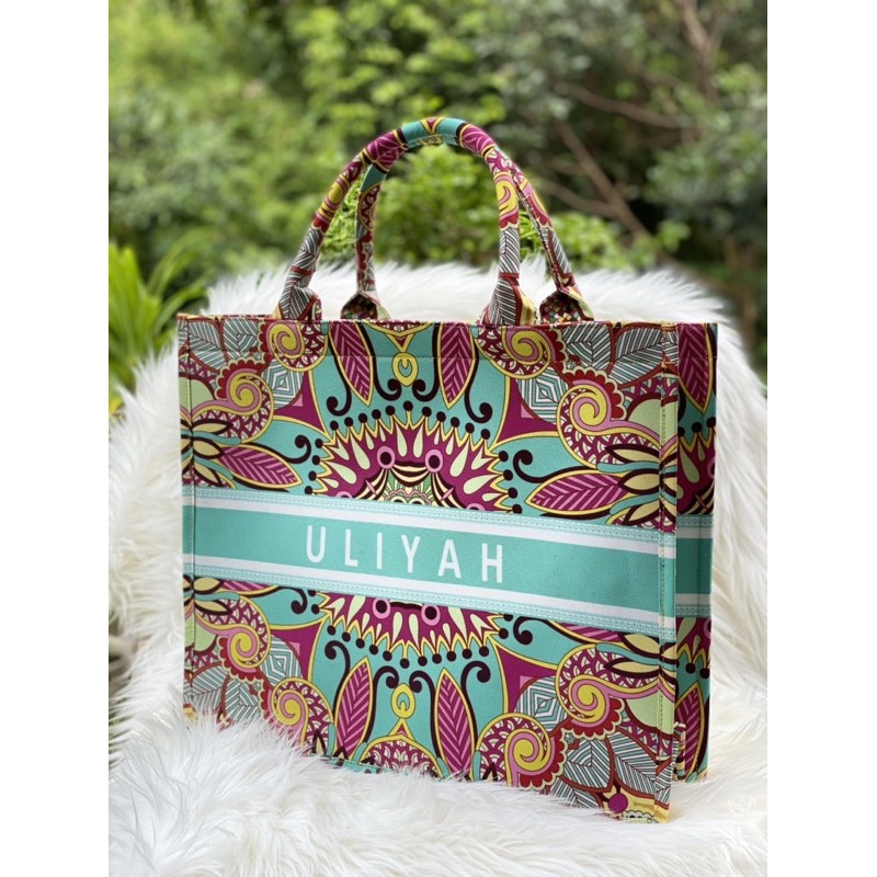 Tas Tote Bag Totebag Kanvas Canvas Custom Nama Totbag Handbag Hand Bag Wanita