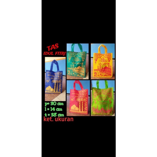 

Tas Idul fitri bahan spunbond ( isi 12 pcs )
