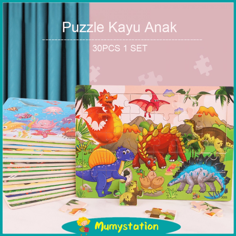 Mumystation wooden toys mainan edukasi puzzle kayu anak