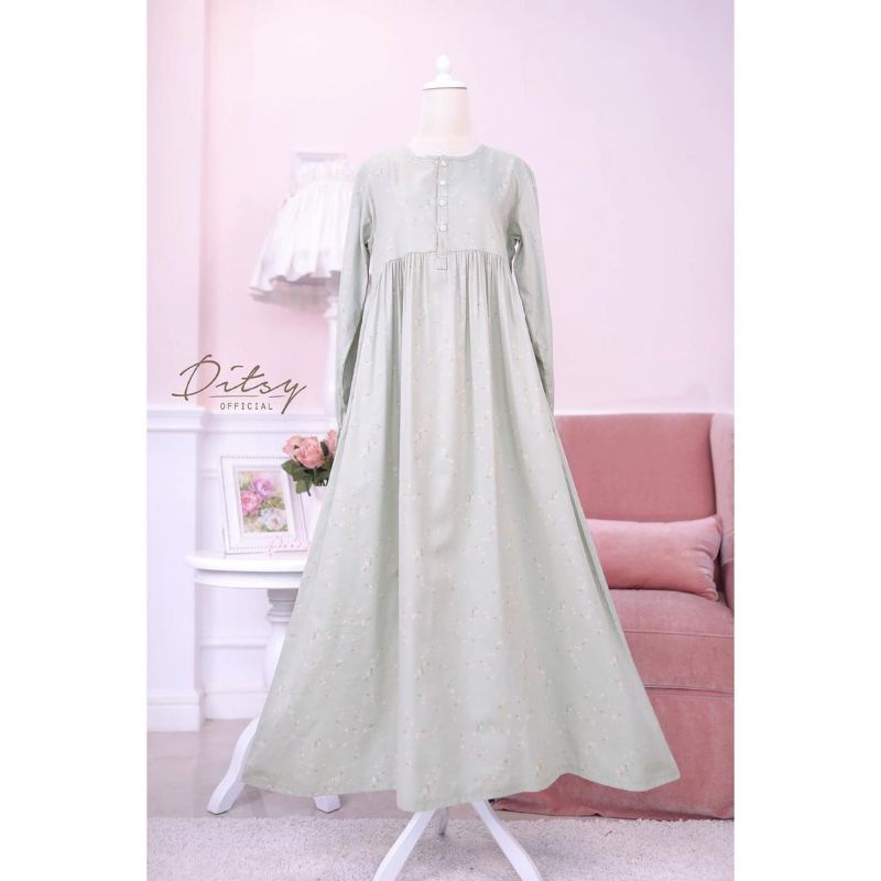 [SIZE S] Maileen Green Nightgown by Ditsy