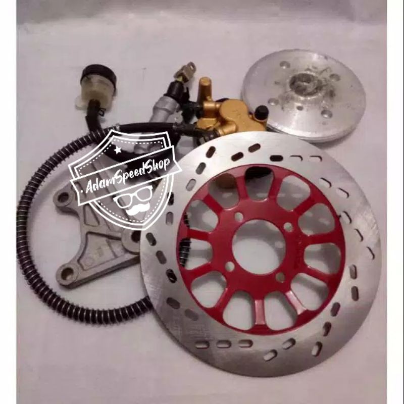 cakram set satria 2 tak belakang + Adaptor