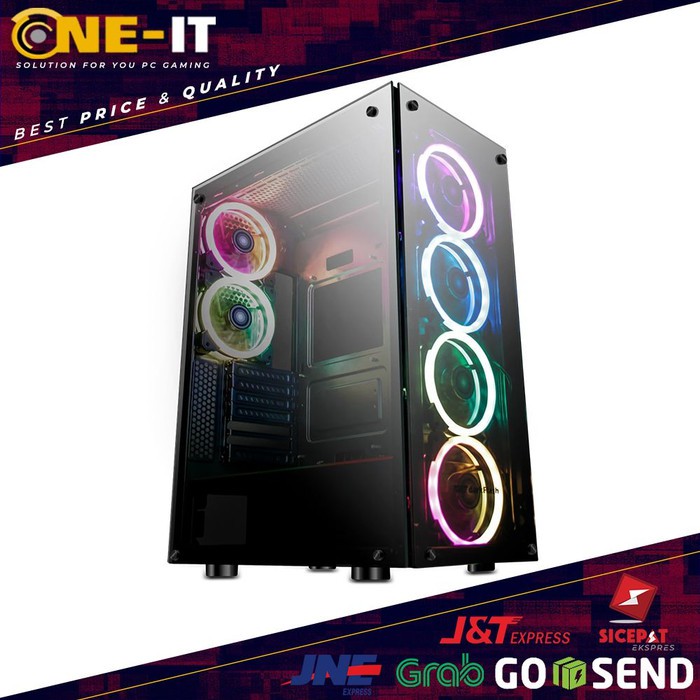 PC Case darkFlash Phantom (incl 5Fan RGB DR12)