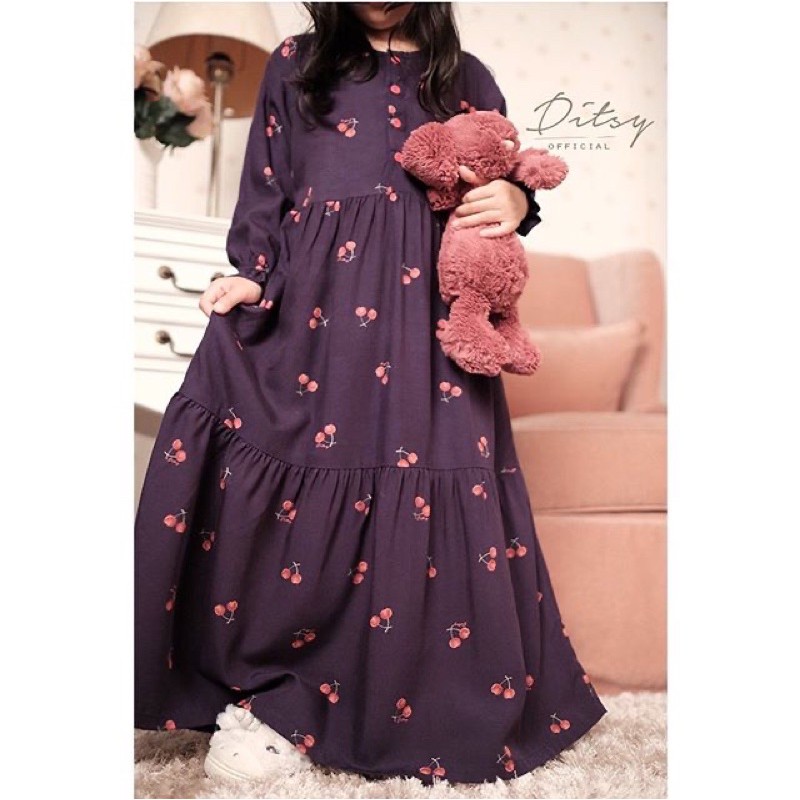 DITSY SEPTEMBER LITTLE CHERRY INK PURPLE SIZE 7