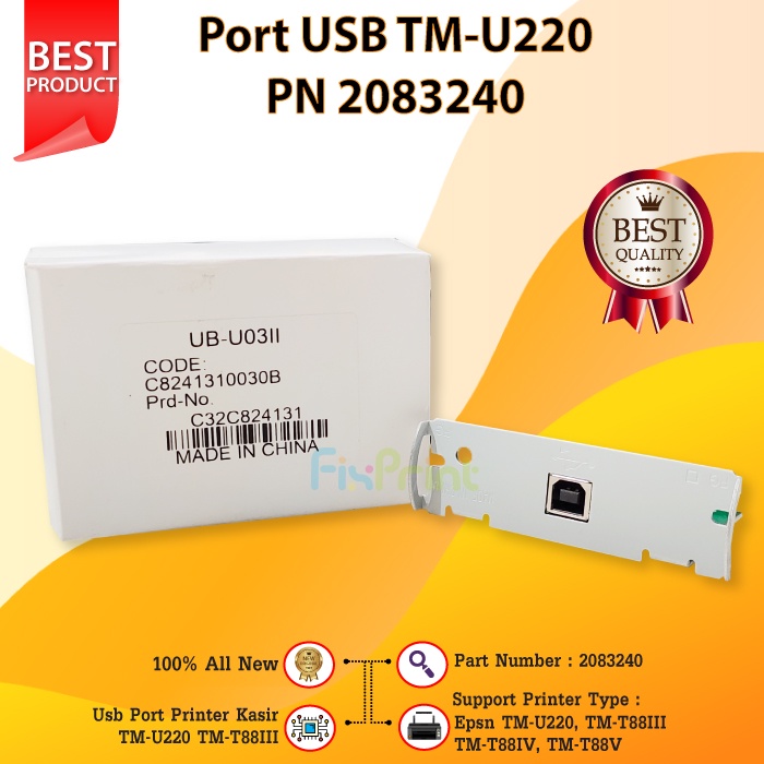 Port USB Epson TM-U220 TM-T88III TM-T88IV TM-T88V 2083240 New