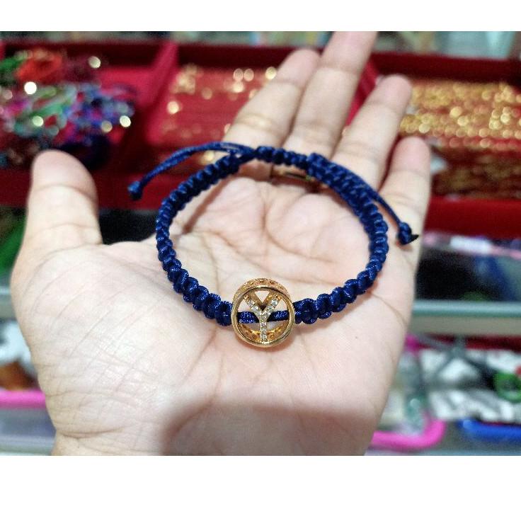 Tren Kekinian.. Gelang Tali Huruf Xuping Bulat