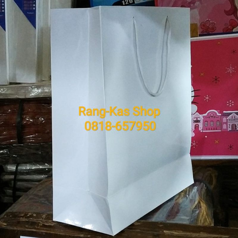 

Paperbag PUTIH x Folio Tebal Duplex Glossy