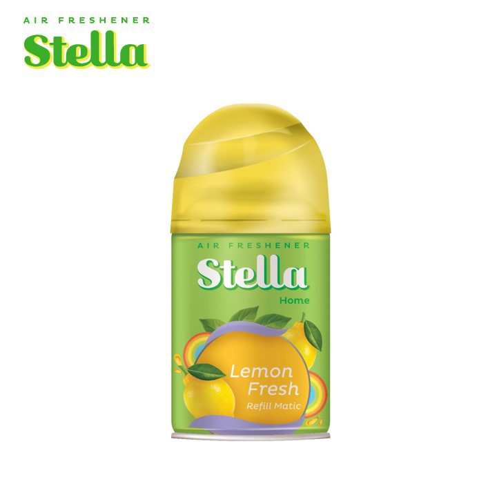 Stella Reffil matic spray 225 ml / isi ulang stella matic box - Lemon fresh