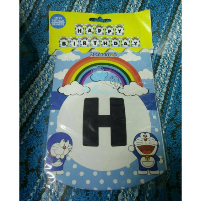 Banner Happy Birthday Doraemon