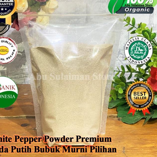 

Terbaik Lada Putih Bubuk Murni 500 gr / Pure White Pepper Powder 500 gram