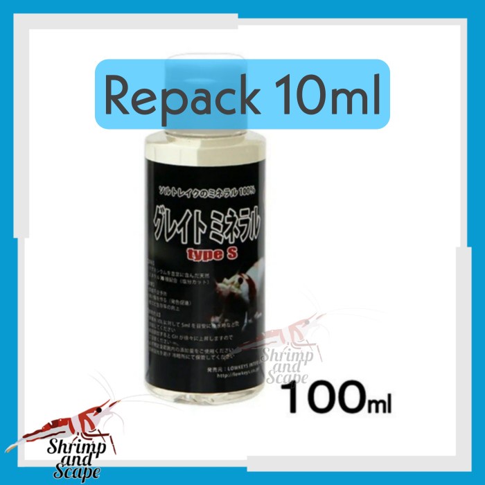 Repack Lowkeys Great Mineral Type S 10ml GH Mineral Udang Hias