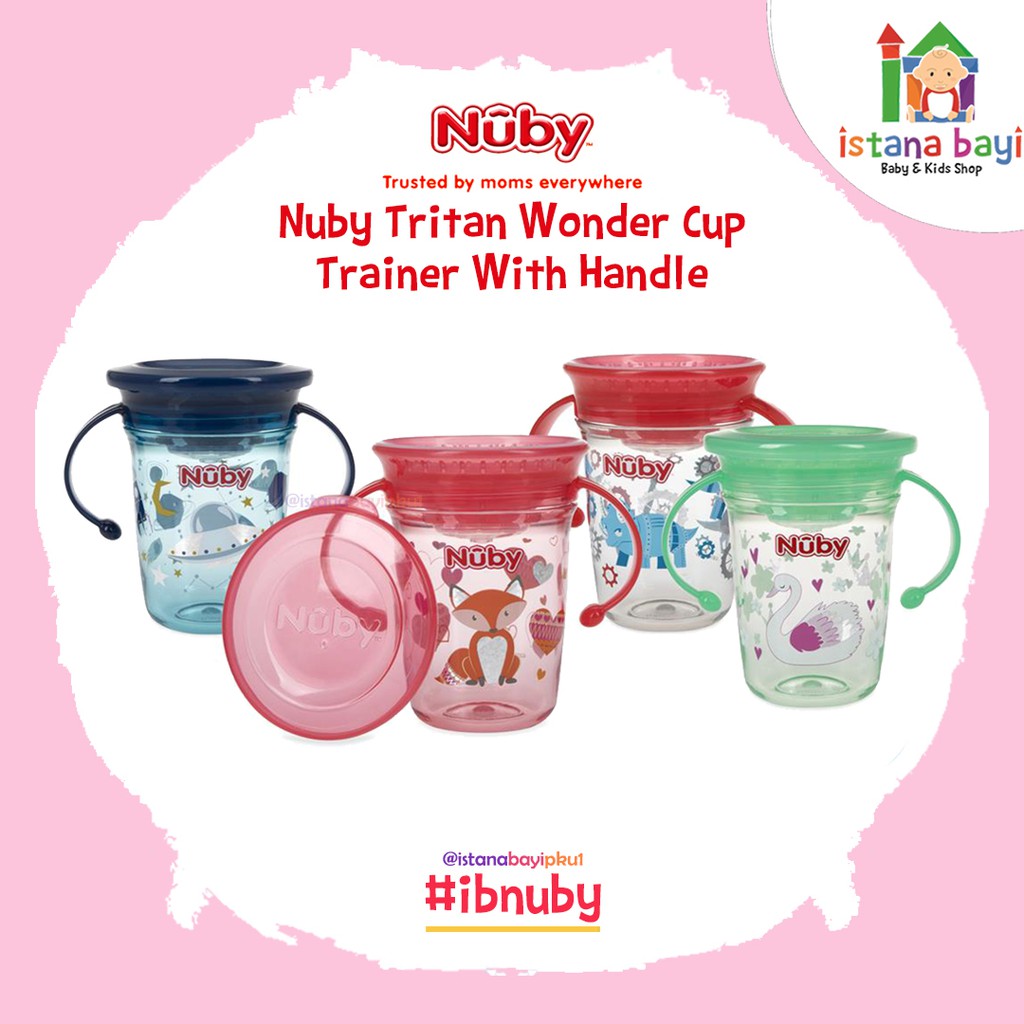 Nuby Wondercup Tritan - Gelas Minum bayi/perlengkapan makan bayi