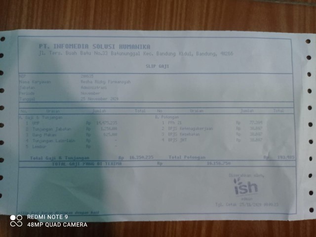 Cetak Slip Gaji Shopee Indonesia