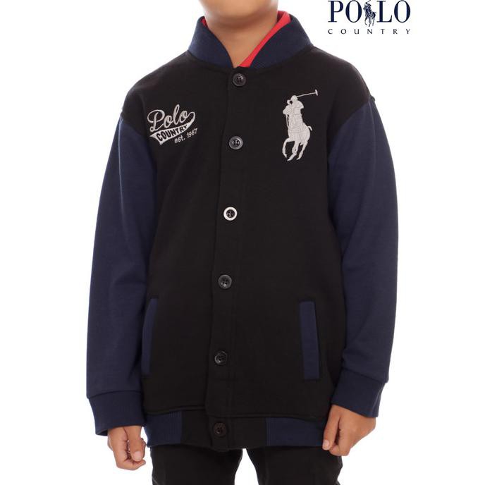 POLO COUNTRY JAKET ANAK VARSITY / JACKET VARSITY KIDS - 3425 - ABU MISTY, S