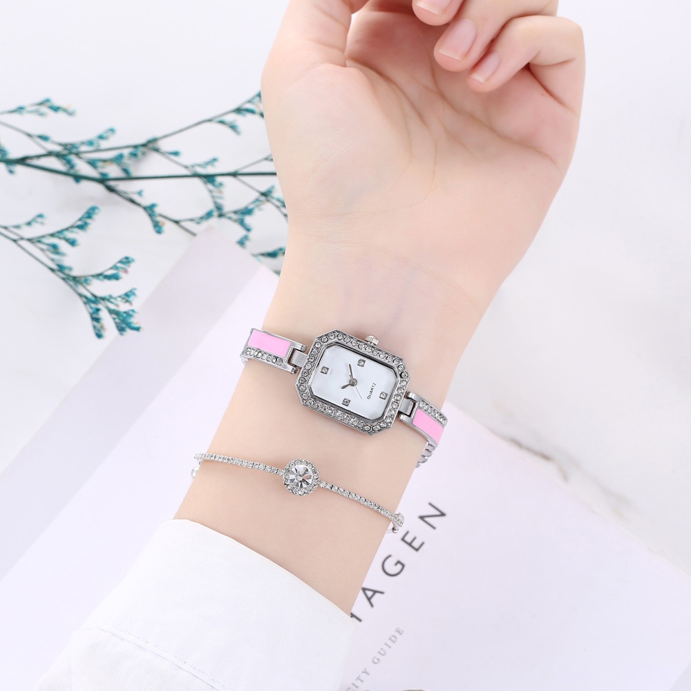 COD Jam Tangan Quartz Strap  Analog Casual Gaya Retro Untuk Wanita Watch Korean Fashion W187-4