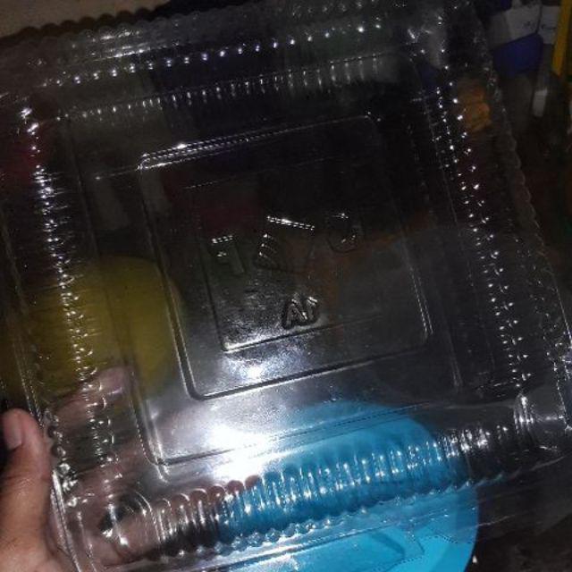 Box / Kotak Mika Bolu Segi Untuk 4 Telur