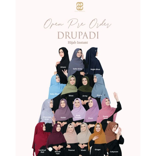 HIJAB INSTAN DRUPADI BY PUAN JILBAB INSTAN