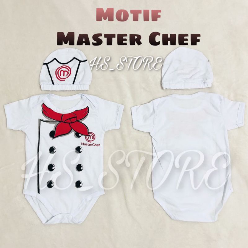 HARGA GROSIR ! JUMPER BABY MASTER CHEF / JUMPER BAYI / KOSTUM BAYI TERMURAH !