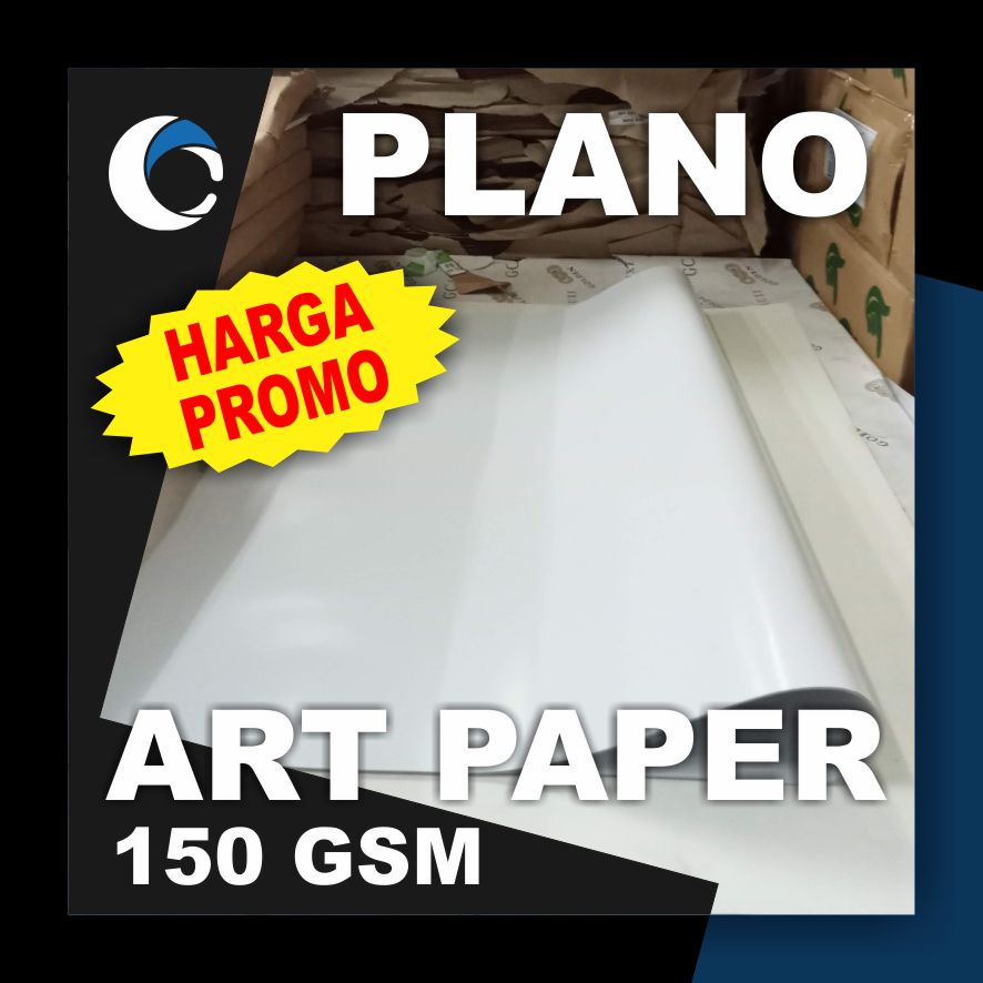 

KERTAS ART PAPER / ART CARTON 150 GSM Uk [ PLANO ] 79 cm X 109 cm ( 5 LEMBAR )