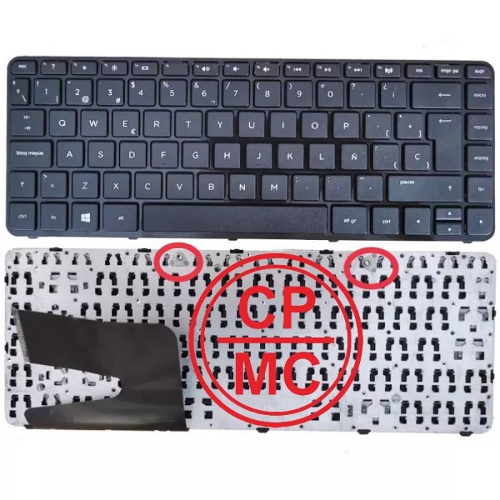 KEYBOARD HP 14- R017tx R018tx R018tu R019tx R201tx R202tx R203tu FRAME