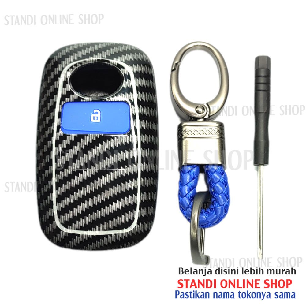 Cover Smartkey Sarung Kunci Carbon Case Daihatsu Rocky All New Xenia