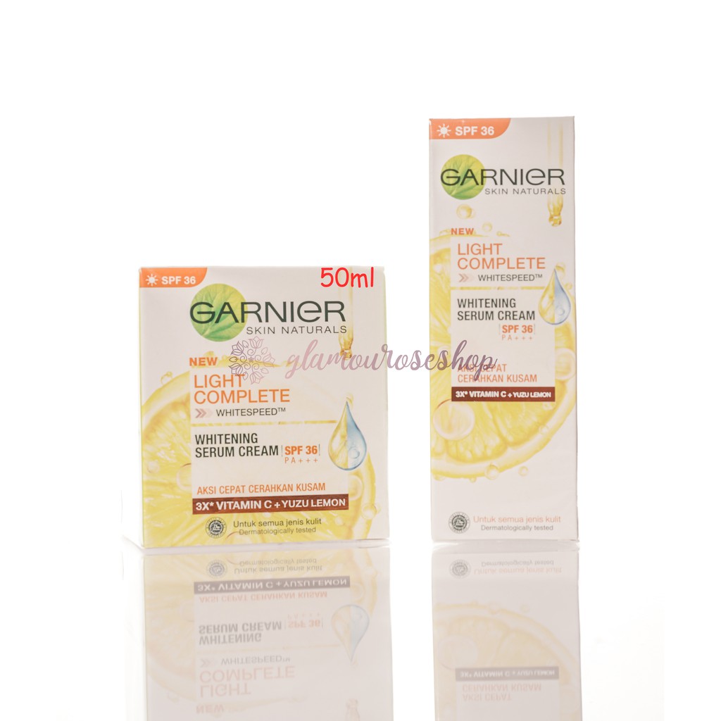 ❤️Glamouroseshop❤️ Garnier Light Complete Bright Complete With YUZU Whitening Serum DAY CREAM 50ml