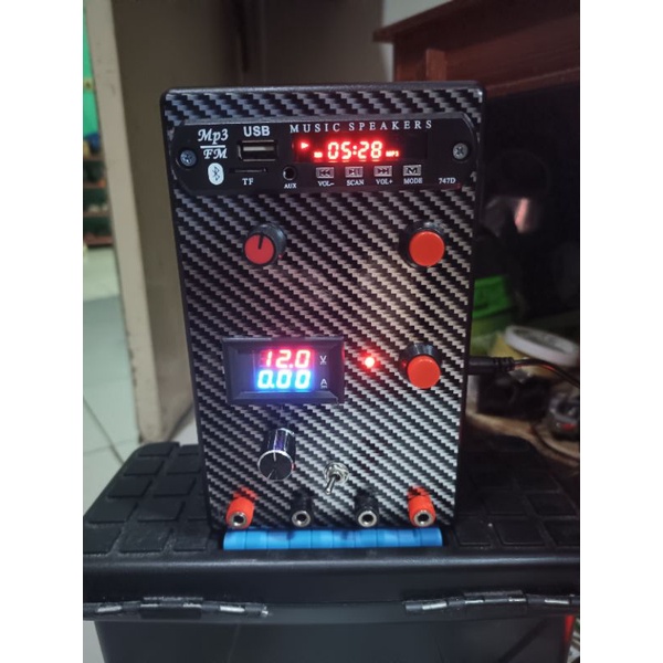 mbr power supply  penghancur short  mp3 bluetooth 5 amper plus adaptor 12 v 5 amper