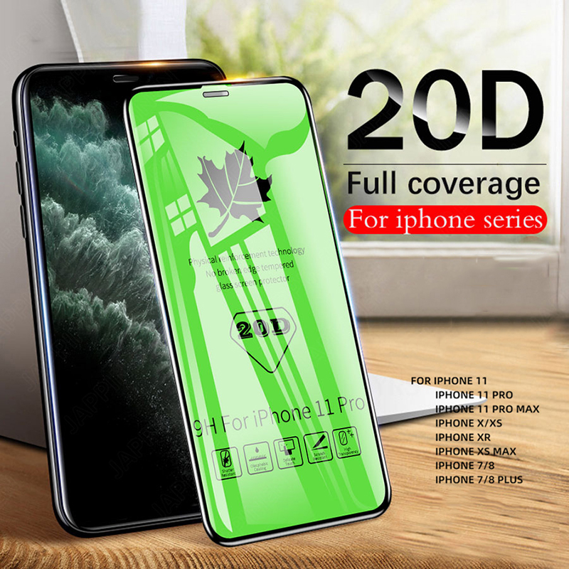 Tempered Glass 20D Untuk Iphone 14 13 Pro Max 12 Pro Max 6 6S 6 + 6S + 7 8 SE 2020 7 + 8 + X XS XR XS Max 11 11 Pro 11 Pro Max