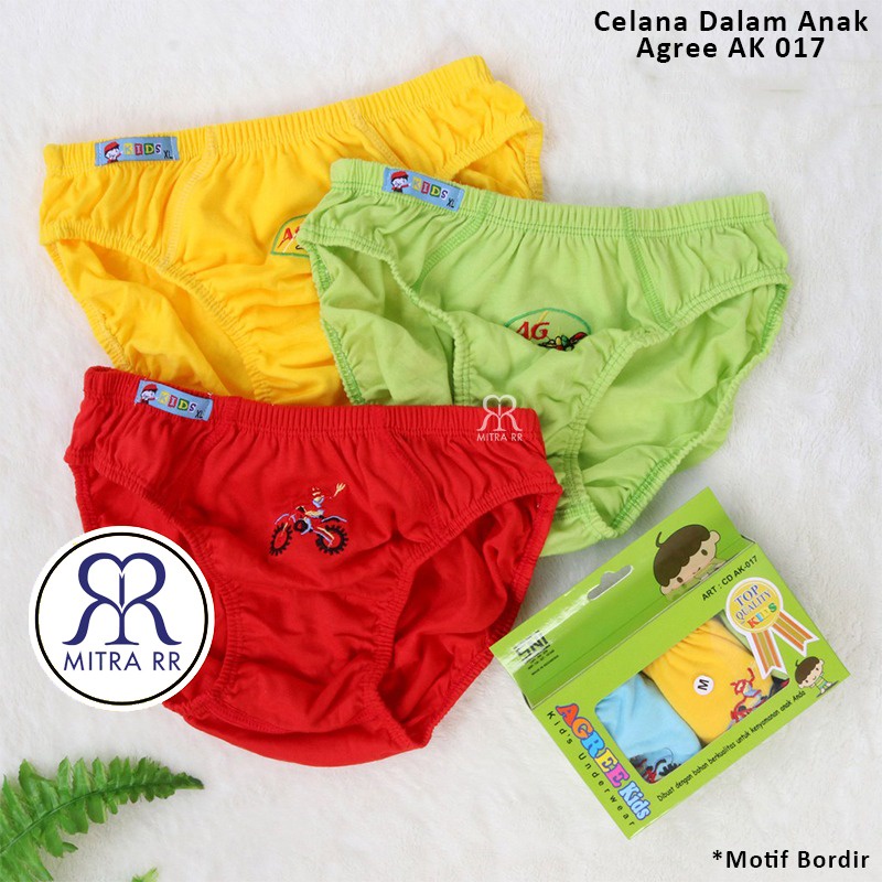 Celana Dalam Anak Laki Laki Agree Kids / CD Anak Cowok / Agree Kids Boy AK020 AK017 (3Pcs)