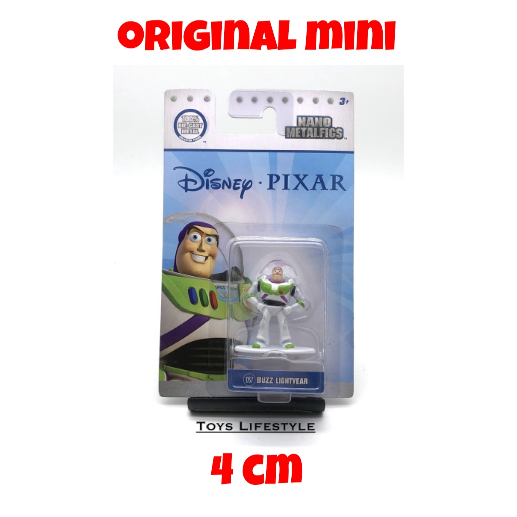 original mini figure Buzz Lightyear kecil pajangan meja mainan Toy Story ori Jada Nano Metalfigs Dis