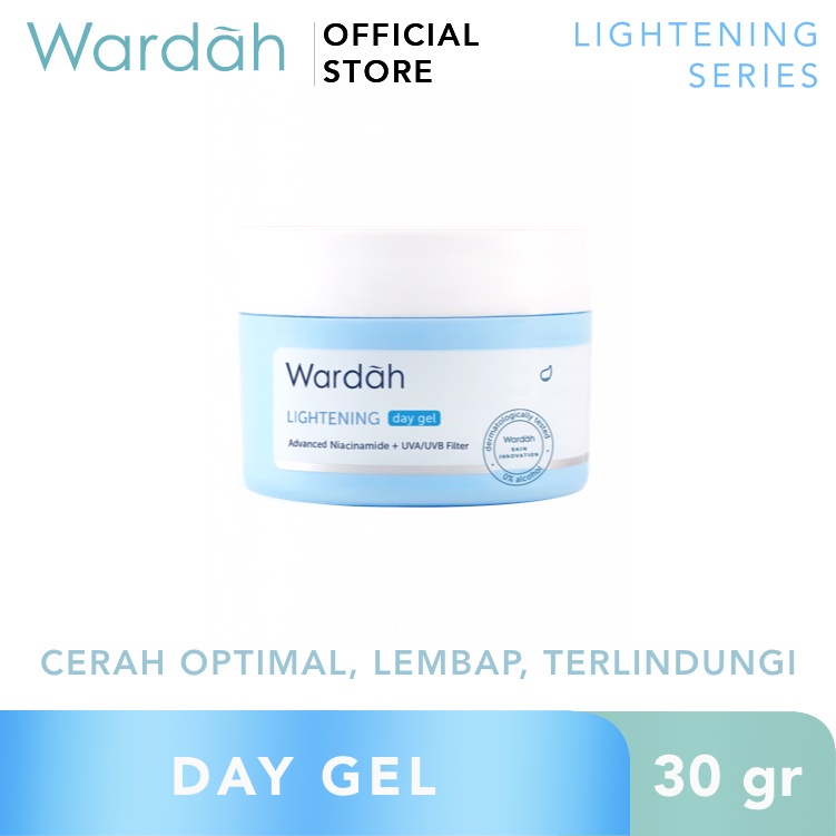 Wardah Lightening Day Gel With Advanced Niacinamide UVA UVB Filter 20ml &amp; 30g