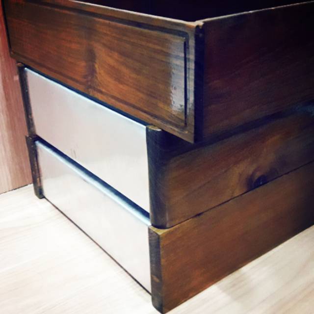 Box amplifier bahan #kayu jati # aluminium