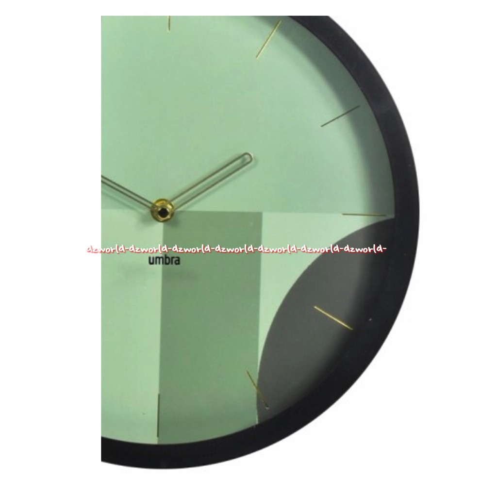 Umbra Wall Clock Green 31cm Jam Dinding Bulat Hijau Umbra klok Wallclock