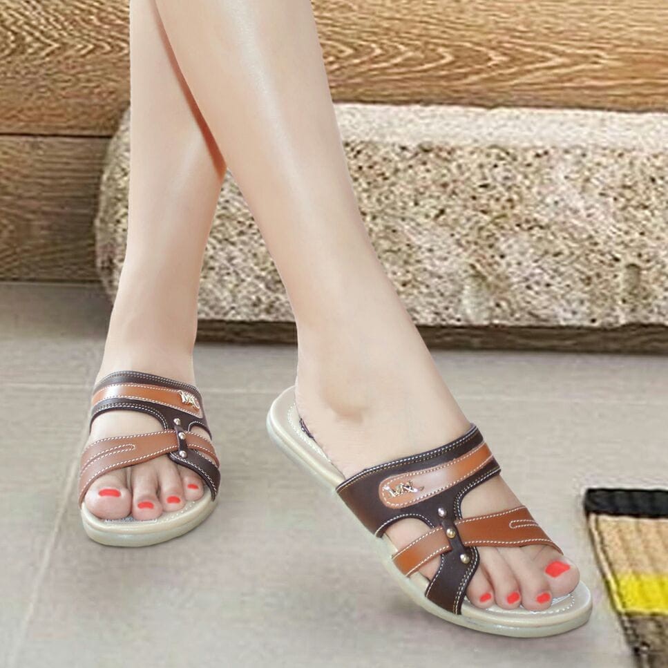 Sandal Wanita Casual Jepit Original Mulan 1140 Coklat | Bcn 1140