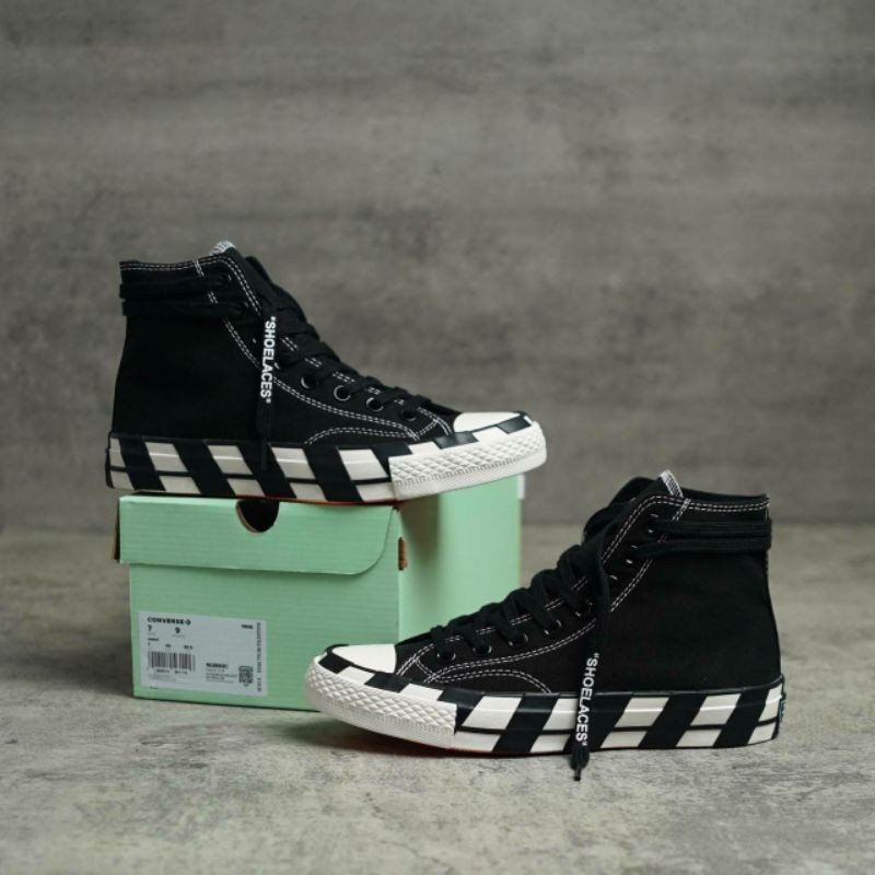QUALITY ORIGINAL CONVERSE X OFF WHITE T VER 2 BLACK