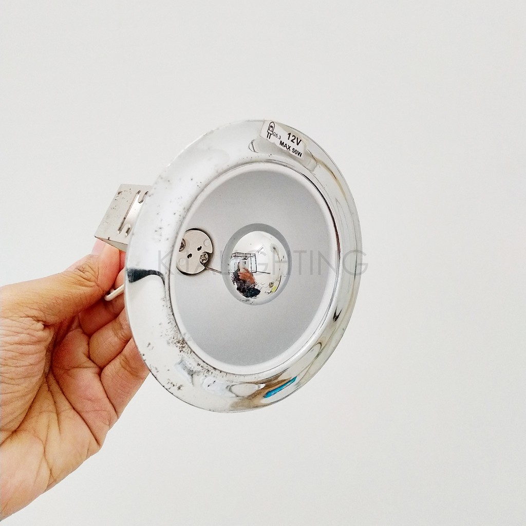 Downlight MR16 Interior Warna Silver Fokus Pencahayaan