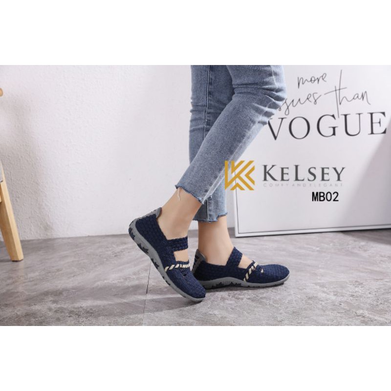 Kelsey Sepatu Rajut Wanita / Sepatu Rajut Flat Women  MB02