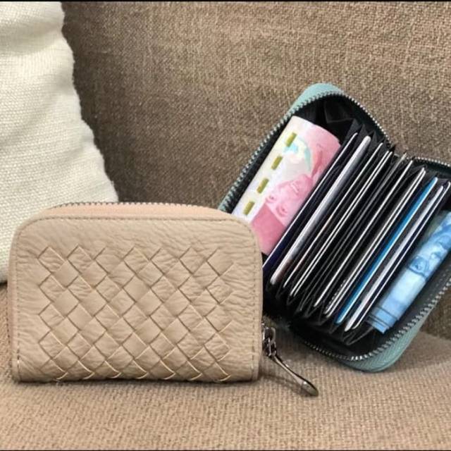 Card Holder Tipe Dompet Polos Anyam Khas Botega