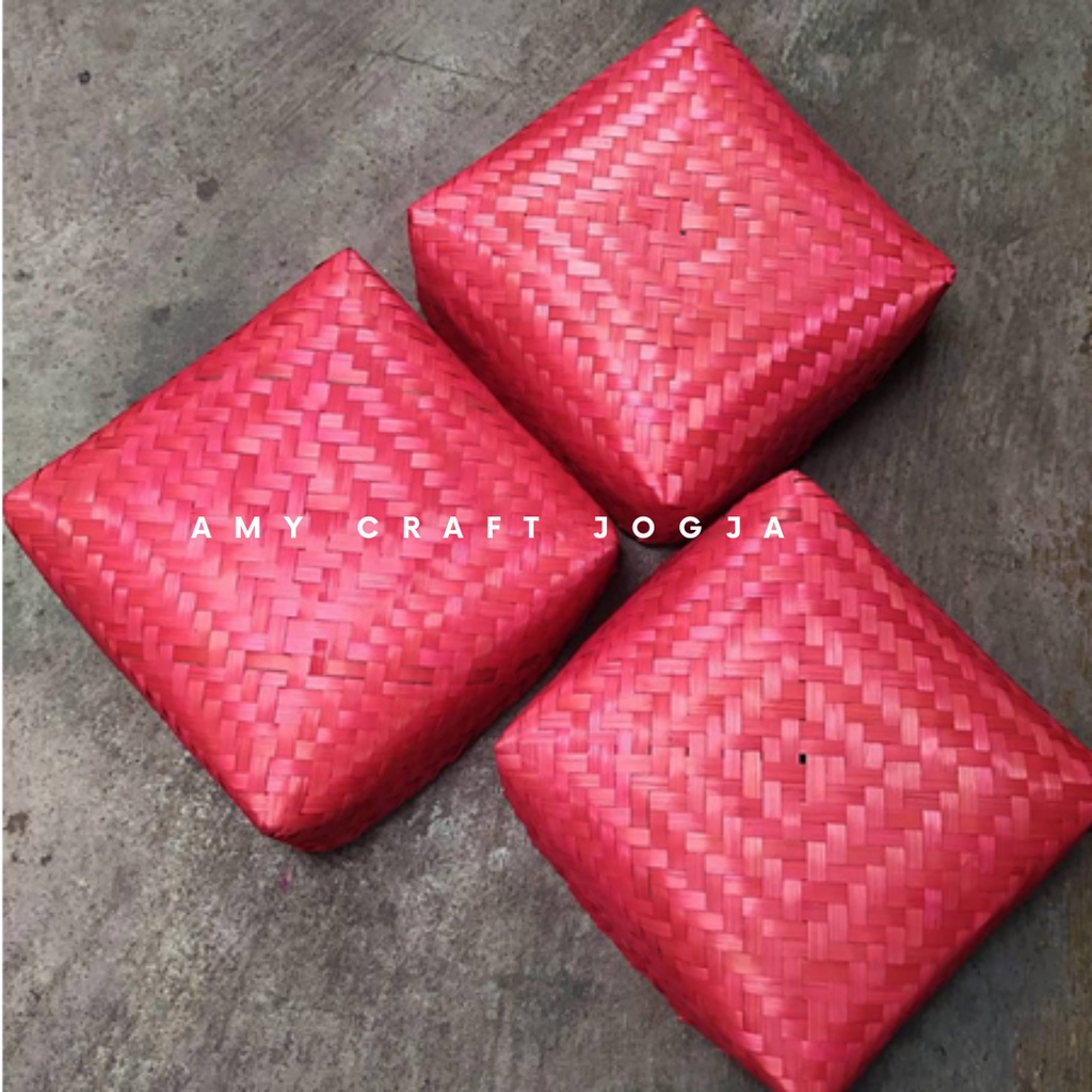 Besek 30 x 30 cm/Besek Natural/Besek Warna/Besek Bleaching/Besek Jumbo/Besek Besar/Besek Bambu