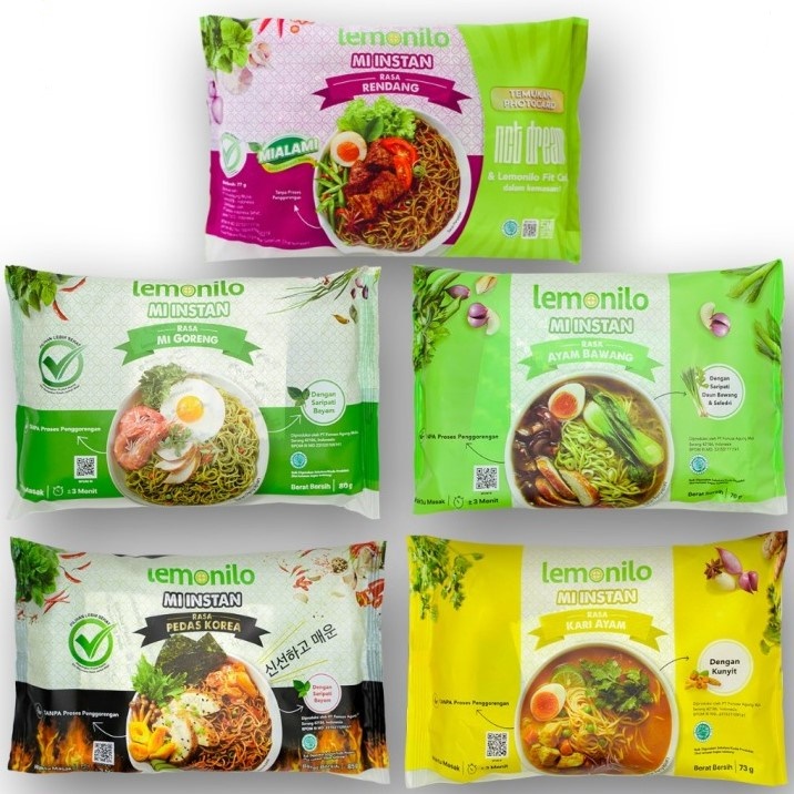 

Lemonilo Mi Instan Sehat Alami Kuah & Goreng Aneka Rasa 70 - 80 g