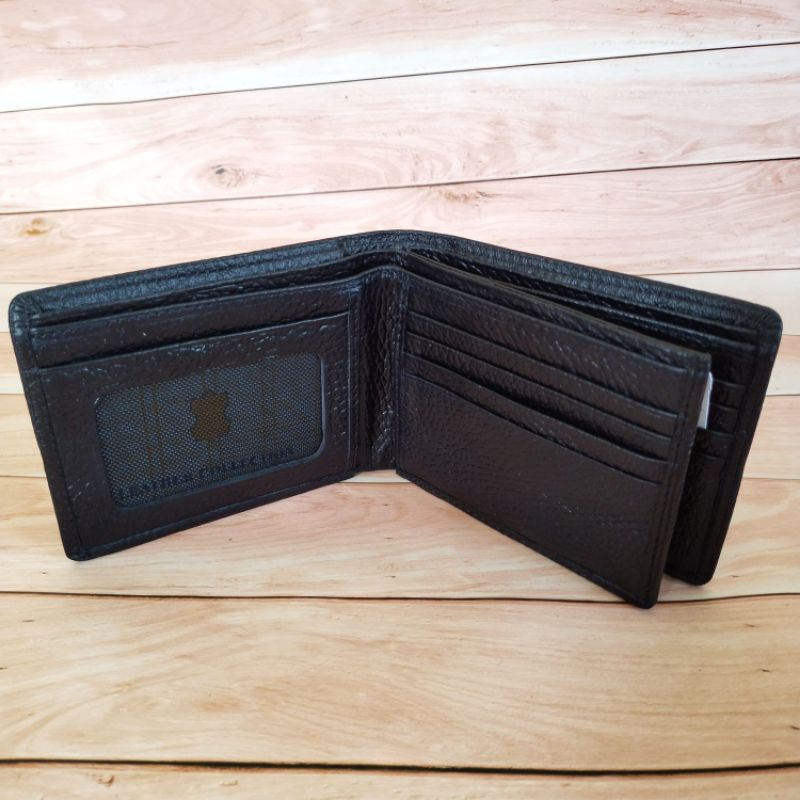 Dompet kulit asli dompet pria Dompet Lipat Bulak Balik 3 Ruang