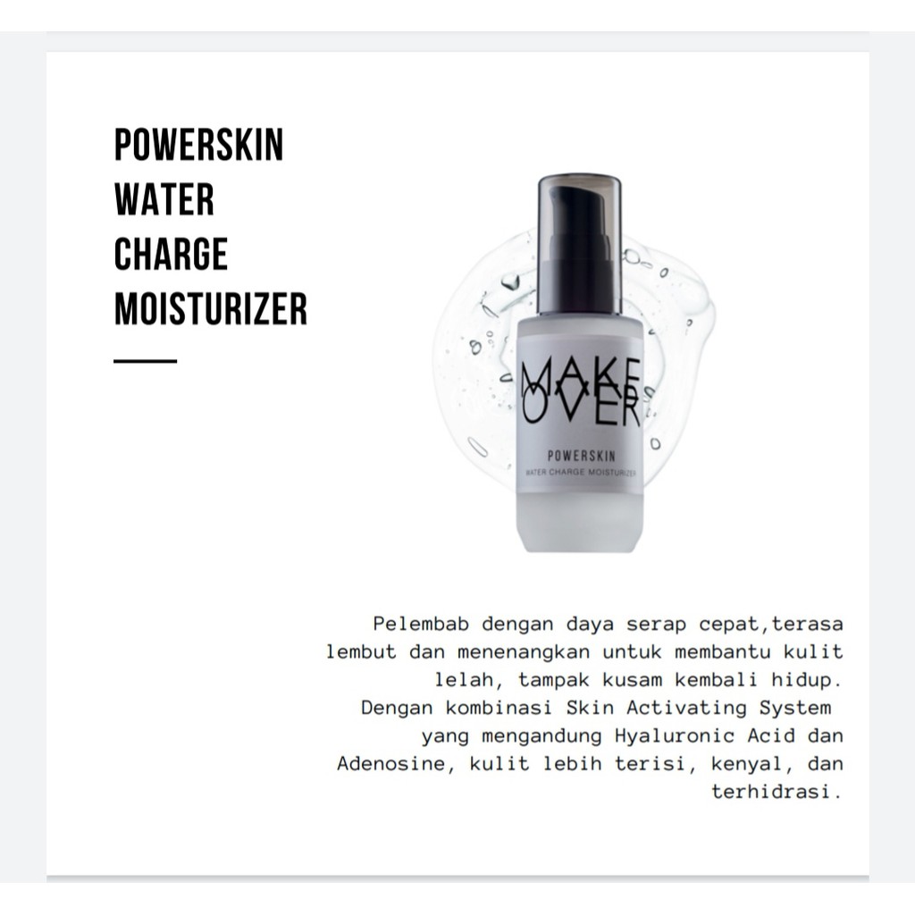 Make Over PowerSkin Water Charge Moisturizer