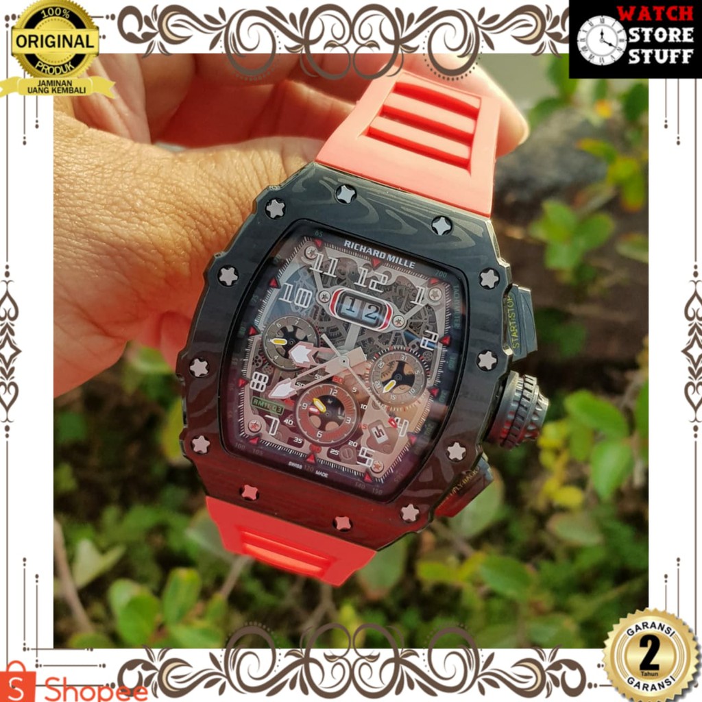 JAM TANGAN PRIA WANITA | RANTAI | KULIT | KARET | MURAH | PRIA AUTOMATIC  RM35-01