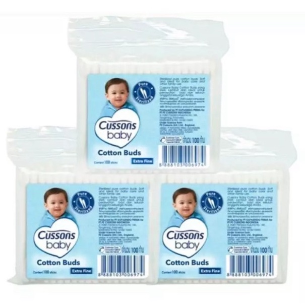 Cussons Cotton Buds Extra Fine ( Kapas kecil)