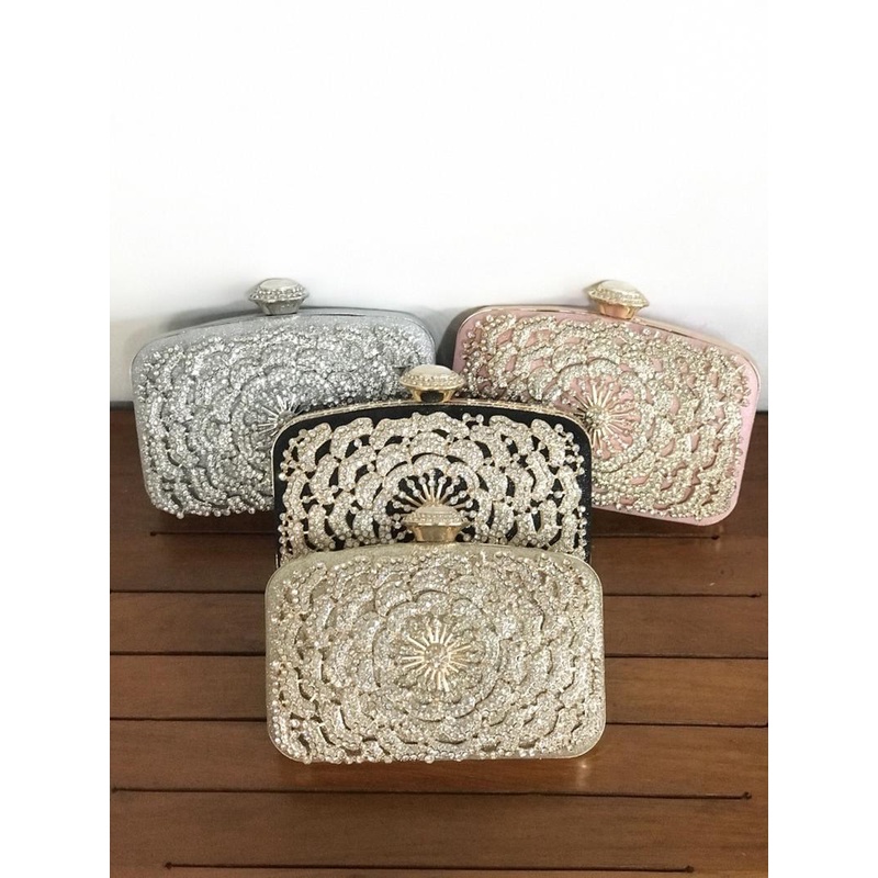 Clutch Wanita Kekinian Tas Samping Slingbag  Mewah Tas Kondangan Murah Cewek Simple Party Bag Clutch