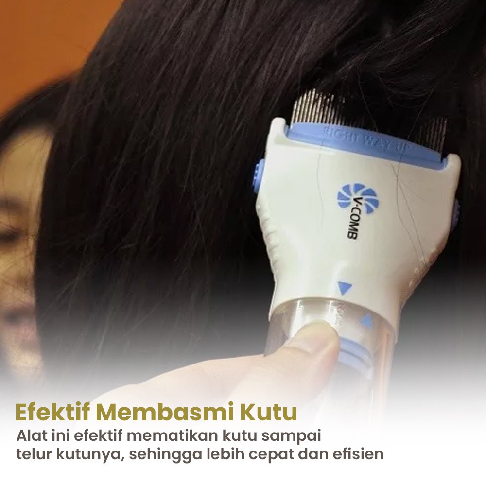 [Promosi Terbaru] Sisir Penghilang Kutu Elektrik Rambut Manusia dan Hewan Berteknologi Canggih