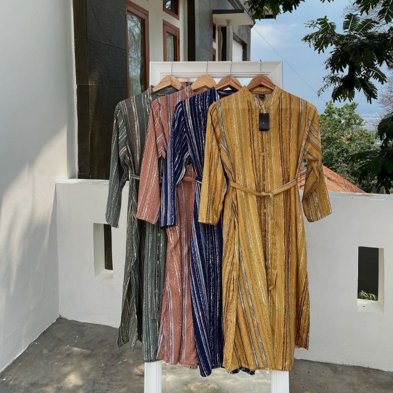 Halona Slit Dress - Midnight by Outfix